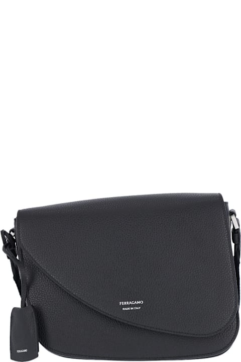 Ferragamo for Men Ferragamo Medium Crossbody Bag "fiamma"