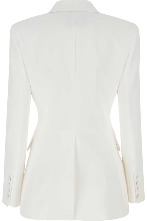 Ermanno Scervino Coats & Jackets for Women Ermanno Scervino White Viscose Blend Blazer