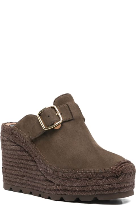 Stella McCartney Gaia Suede Clogs