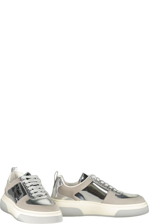 Ferragamo Gray Modern Sneakers