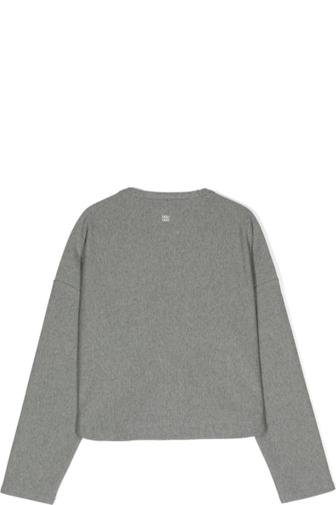 Sweaters & Sweatshirts for Girls Douuod Grey Cotton Sweatshirt