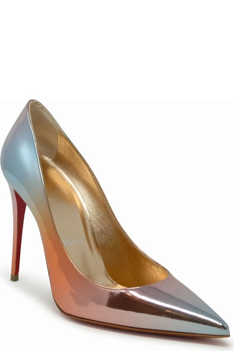 Christian Louboutin High-Heeled Shoes for Women Christian Louboutin Christian Louboutin Multicolor Leather Kate 100 Pumps