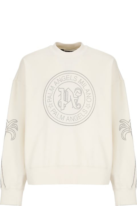 Fleeces & Tracksuits for Men Palm Angels Milano Stud Crew Sweatshirt