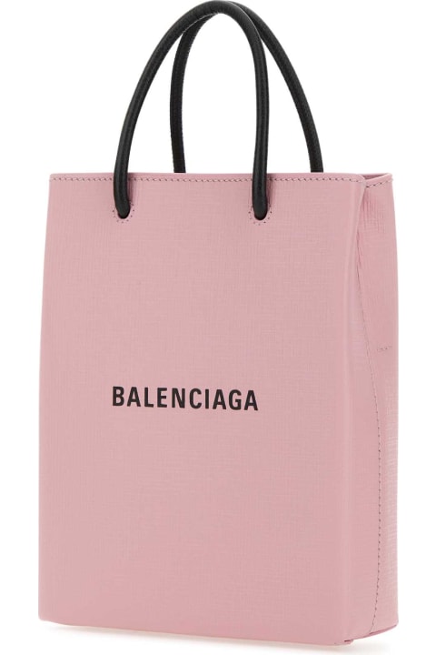Accessories for Women Balenciaga Pastel Pink Leather Phone Case