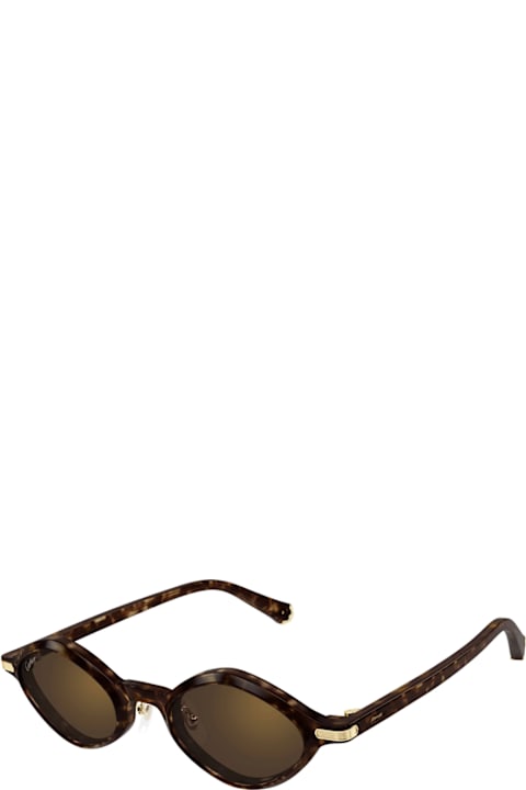 Cartier Eyewear Eyewear for Women Cartier Eyewear Cartier Ct0540s Première De Cartier 002 Havana Brown Glasses
