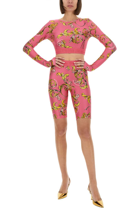 Versace Jeans Couture for Women Versace Jeans Couture "outline Baroque" Short Top