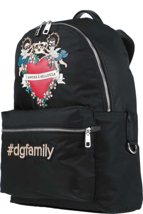 Dolce & Gabbana Backpacks for Men Dolce & Gabbana Family Patch Backpack