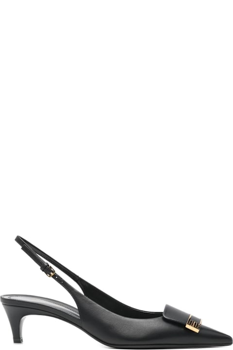 Sergio Rossi Leather Slingback Pumps