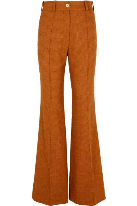 Fashion for Women Patou Brown Wool Blend Flare Pants