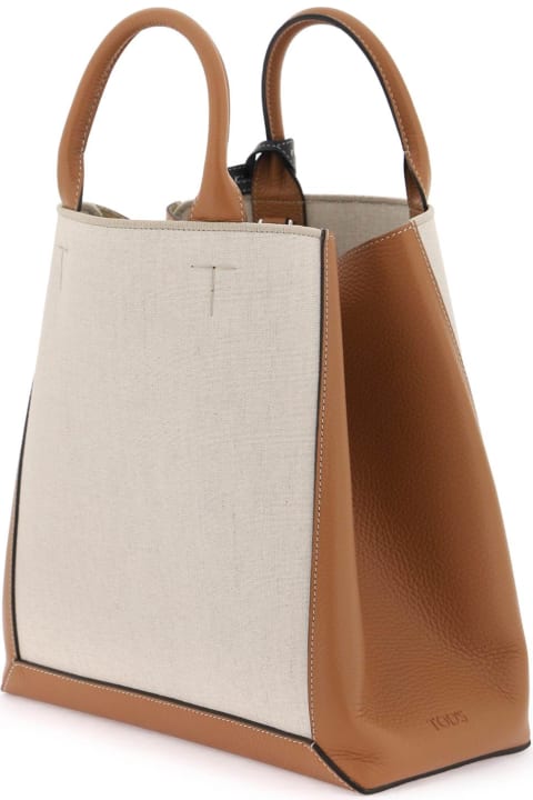 Tod's for Women Tod's Canvas & Leather Tote Bag