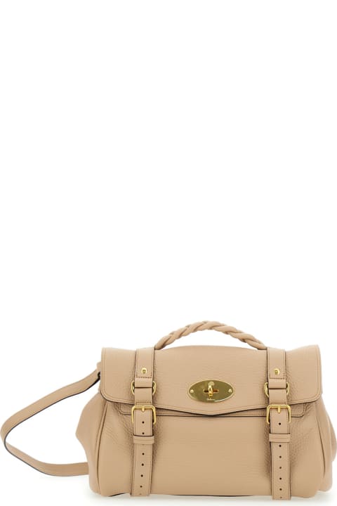 Mulberry Totes for Women Mulberry 'alexa Heavy' Beige Crossbody Bag In Leather Woman