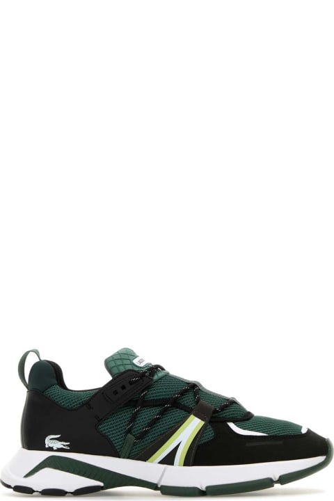 Lacoste أحذية لـ القسم الرجالي Lacoste Bottle Green Fabric L003 Sneakers