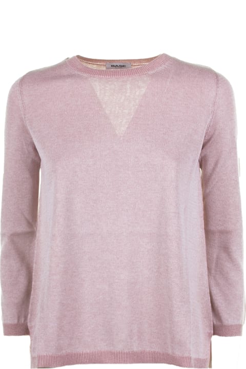 Base Sweaters for Women Base Light Pink Crew-neck Sweater