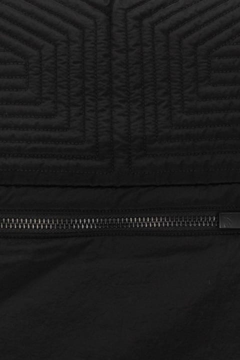 Y-3 Scarves for Men Y-3 Logo-printed Zip-detailed Quilted Scarf