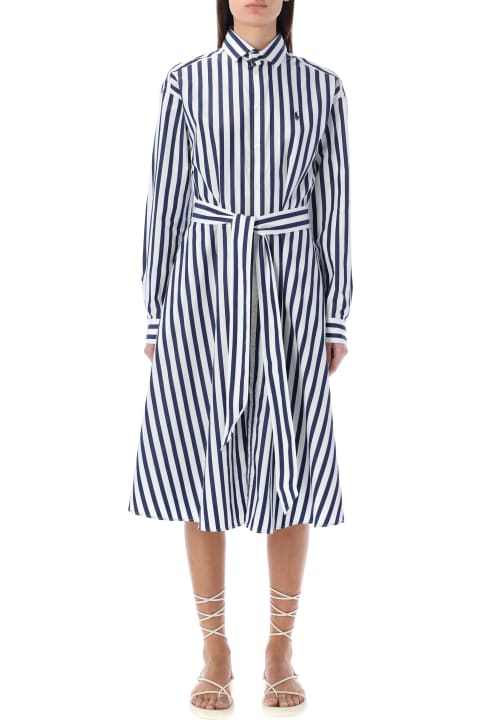 Polo Ralph Lauren Dresses for Women Polo Ralph Lauren Striped Cotton Shirtdress