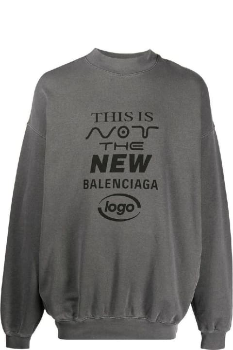 Balenciaga Clothing for Men Balenciaga Logo Sweartshirt