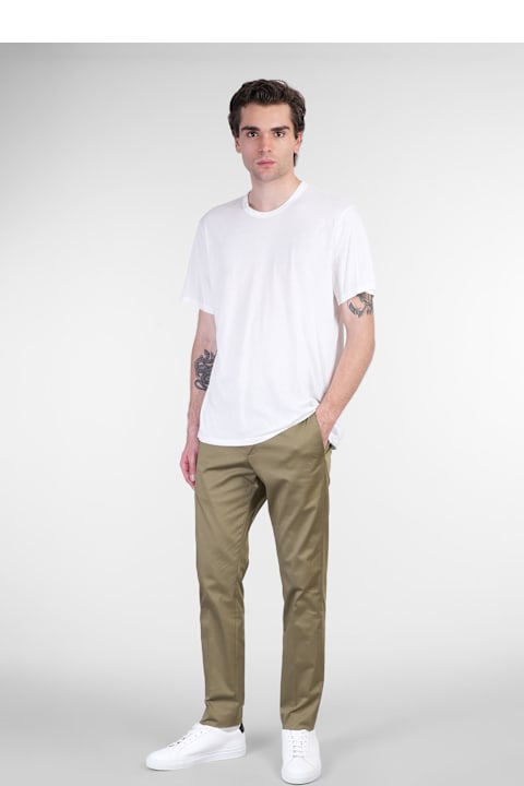 PT Torino Clothing for Men PT Torino Nu68 Pants In Green Cotton