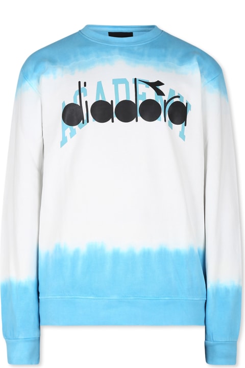 Homeware Diadora White Sweatshirt For Boy With Logo