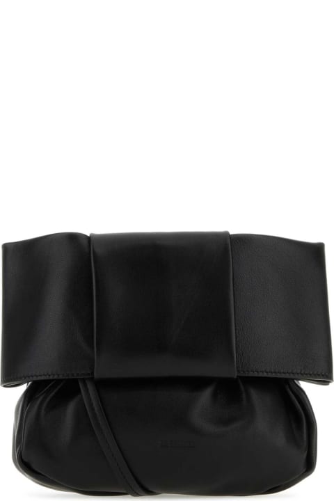 ウィメンズ新着アイテム Jil Sander Black Nappa Leather Bucket Bag