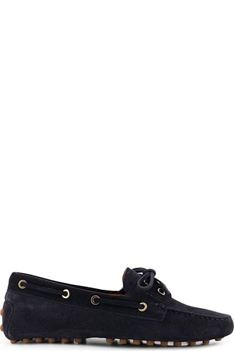 Tod's Suede Loafers With Gomminos Detail