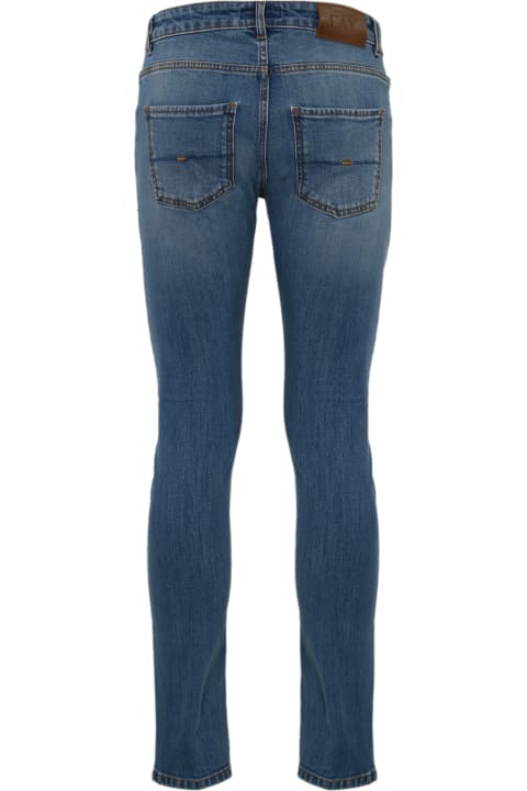 Fay Pants for Men Fay 5 Pocket Jeans In Medium Denim