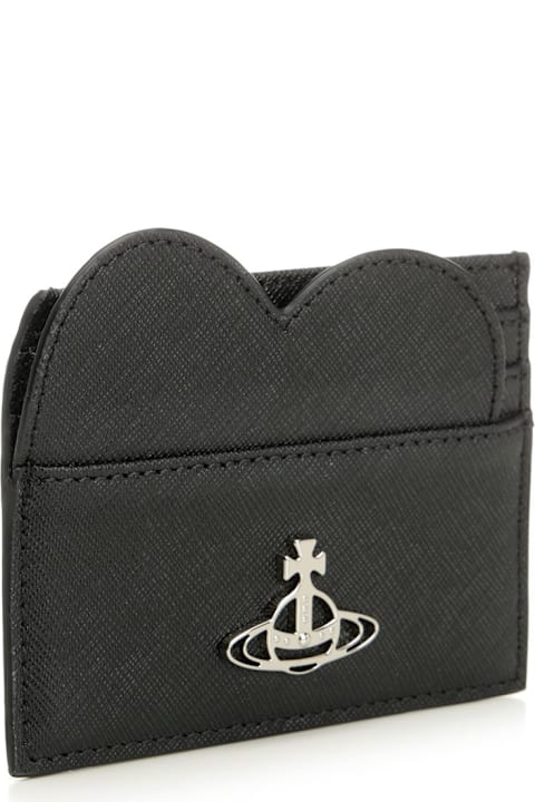 Vivienne Westwood for Kids Vivienne Westwood Asymmetrical 'heart' Card Holder