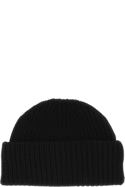 Hats for Women Prada Black Polyester Beanie Hat