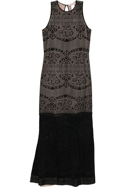 TwinSet for Kids TwinSet Twinset Sleeveless Black Dress,