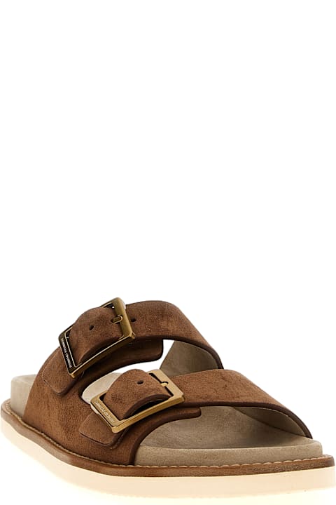 Brunello Cucinelli Other Shoes for Men Brunello Cucinelli Urban Slides In Washed Suede