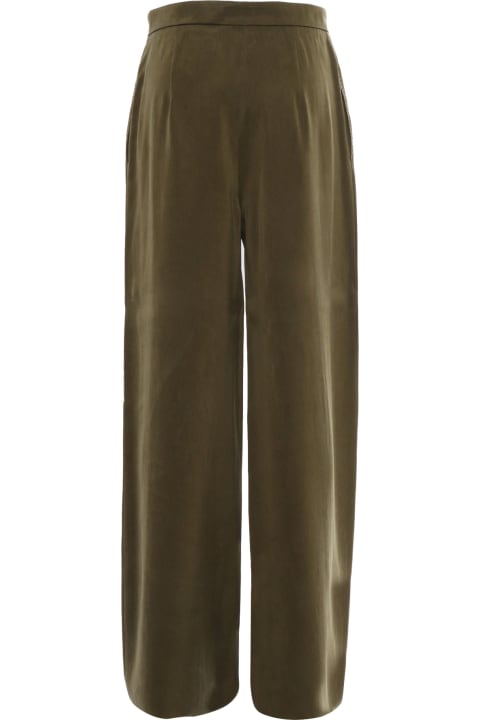 Pants & Shorts for Women Max Mara Studio Gardena Khaki Trousers