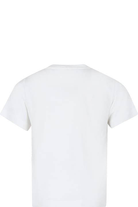 Stella McCartney Kids T-Shirts & Polo Shirts for Boys Stella McCartney Kids Ivory T-shirt For Boy With Shark Print