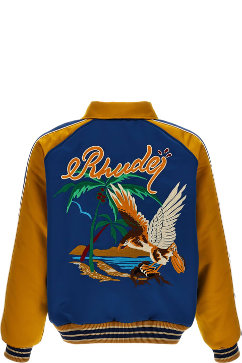 Rhude Coats & Jackets for Men Rhude 'palm Eagles Souvenir' Bomber Jacket