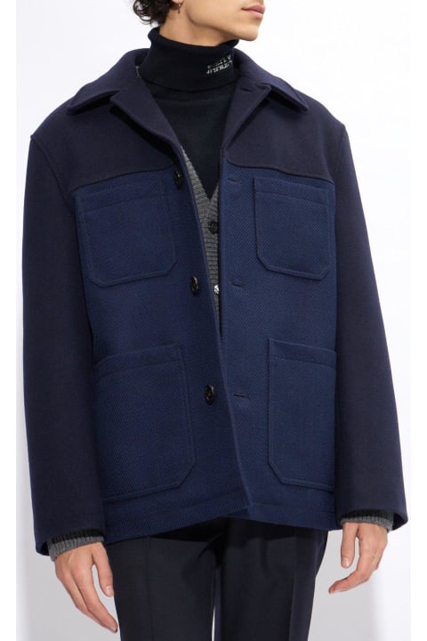 Coats & Jackets for Men Gucci Collared Button-up Coat