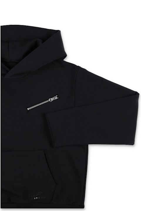 أدوات منزلية MM6 Maison Margiela Mm6 Maison Margiela Kids Black Hoodie With Zip