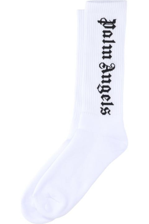 Palm Angels for Men Palm Angels White Sock With Logo