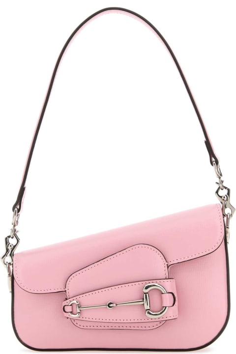 ウィメンズ トートバッグ Gucci Pink Leather Mini Gucci Horsebit 1955 Handbag