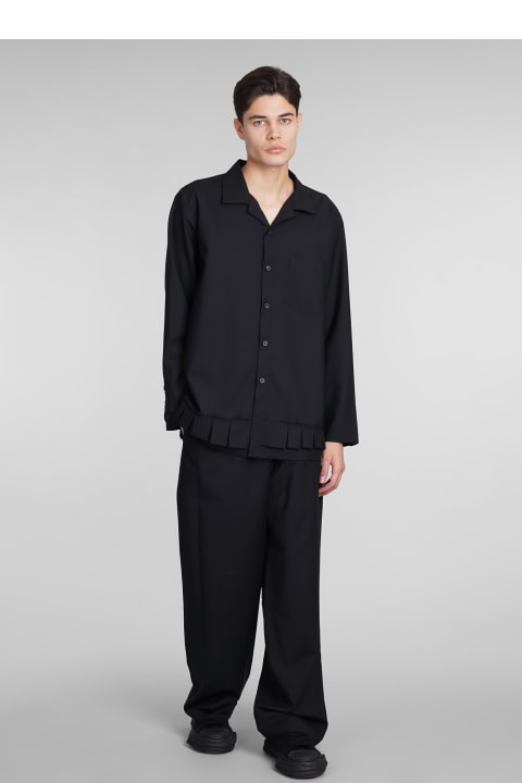 By Walid Clothing for Men By Walid Amjad Shirt In Black Wool