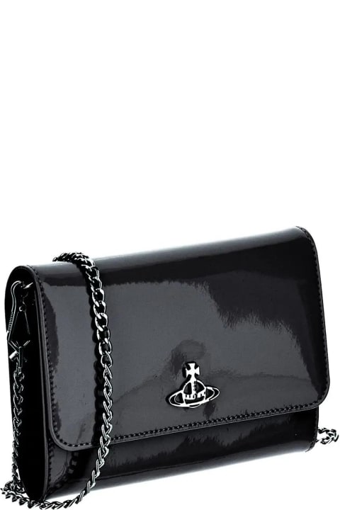 Shoulder Bags for Women Vivienne Westwood Shiny Patent Crossbody Bag