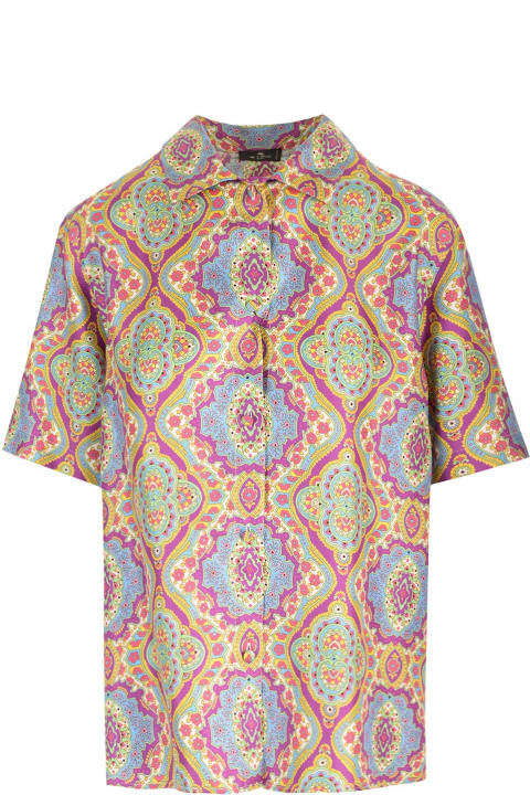 Etro for Women Etro Multicoloured Printed Silk Shirt