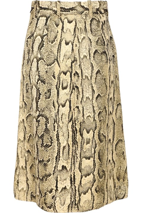 Dries Van Noten for Women Dries Van Noten 'sheraz' Skirt With Jacquard Snake Print