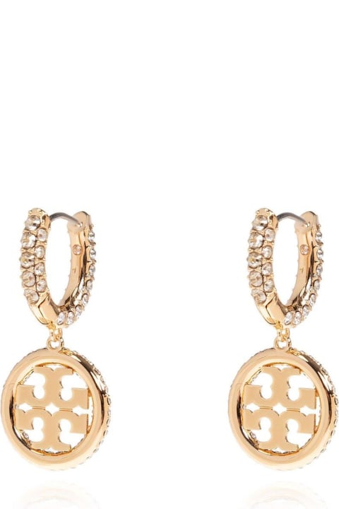 Jewelry for Women Tory Burch Crystal Embellished Earrings
