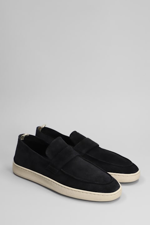 Officine Creative for Men Officine Creative Herbie 001 Loafers In Black Suede