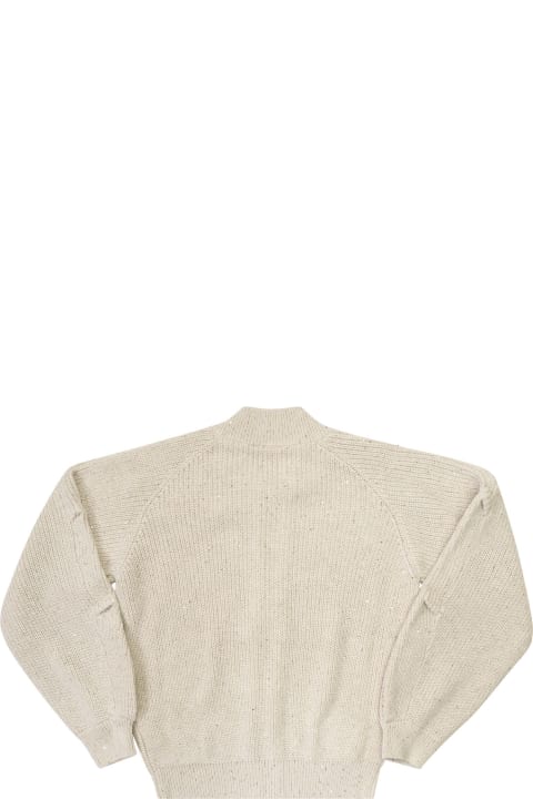 Sweaters & Sweatshirts for Girls Brunello Cucinelli Dazzling Cotton Cardigan