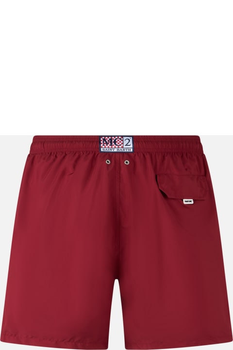 Homeware MC2 Saint Barth Man Lightweight Fabric Burgundy Swim Shorts Lighting Pantone | Pantone® Special Edition