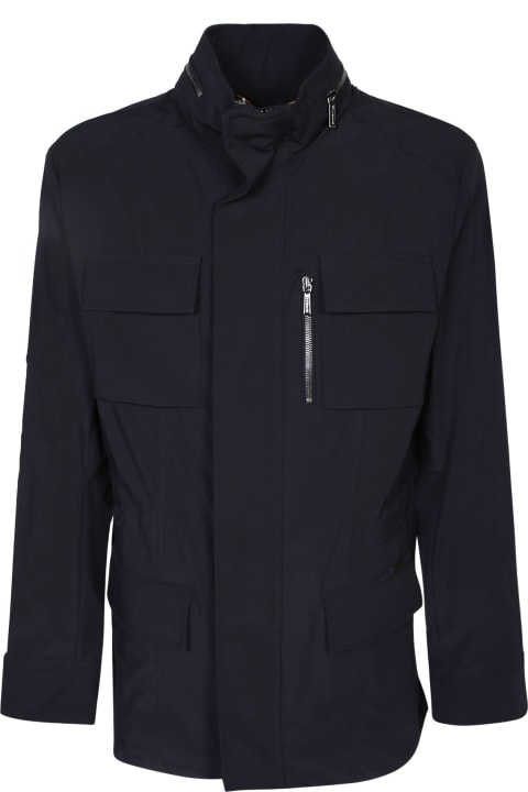 Moorer Coats & Jackets for Men Moorer Manolo Blue Three-quarter