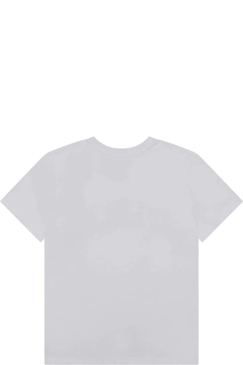 Topwear for Boys Givenchy Givenchy T-shirt Bianca In Jersey Di Cotone Bambino