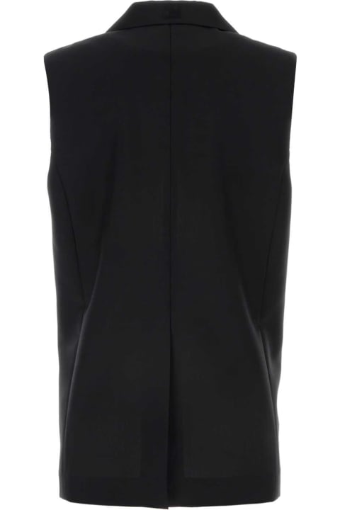 Coats & Jackets for Women Fendi Black Mohair Blend Vest