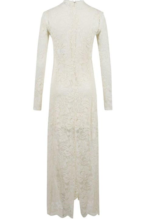 ウィメンズ新着アイテム Paco Rabanne Long Sleeved Lace Maxi Dress