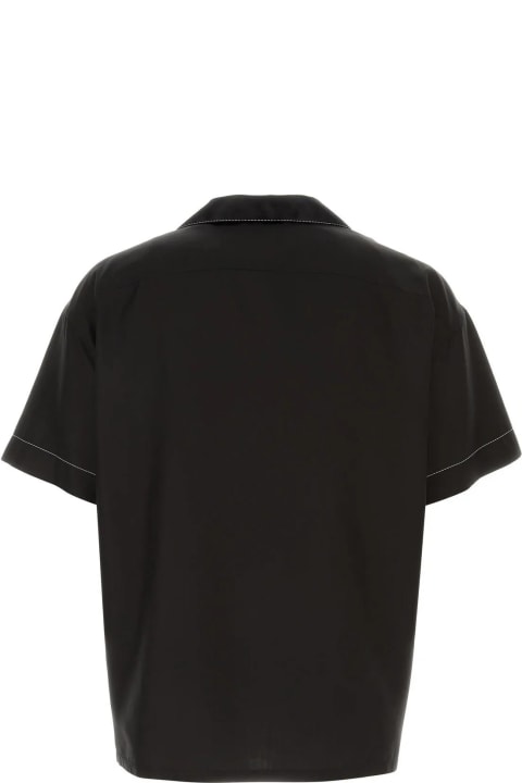 Prada Clothing for Men Prada Black Silk Shirt