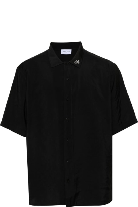 メンズ Family First Milanoのシャツ Family First Milano Black Cupro Shirt